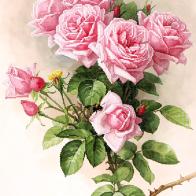 Схема для вышивки бисером Английские розы