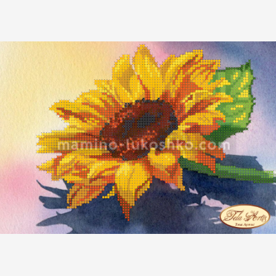 Схема для вышивки бисером Солнечный цветочек