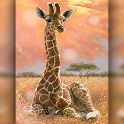 фото: картина в алмазной технике Жираф фото: картина в алмазной технике Жираф