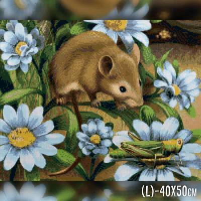 фото: картина в алмазной технике Полевая мышка фото: картина в алмазной технике Полевая мышка