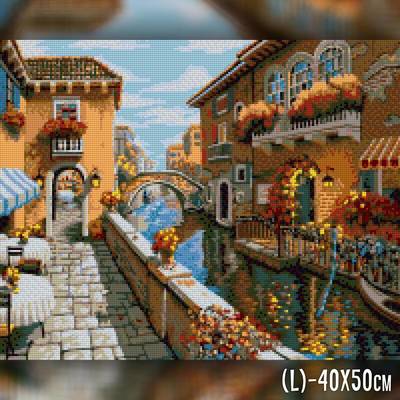 фото: картина в алмазной технике Улочка Венеции