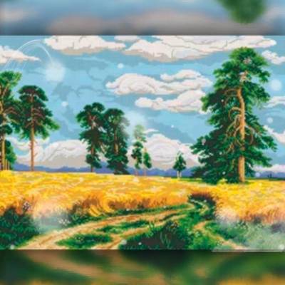 фото: картина в алмазной технике Поле фото: картина в алмазной технике Поле