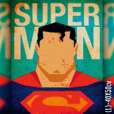 фото: картина в алмазной технике Постер Супермена фото: картина в алмазной технике Постер Супермена