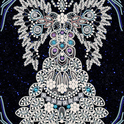Схема для вышивки бисером Хрустальный ангел