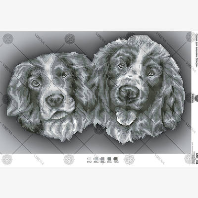 фото: схема для вышивки бисером Щенки