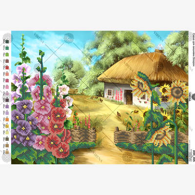 фото: схема для вышивки бисером Хата