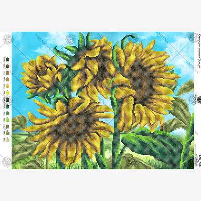 фото: схема для вышивки бисером Подсолнухи