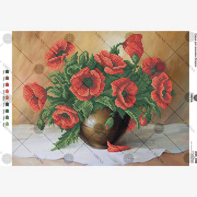 фото: схема для вышивки бисером Маки