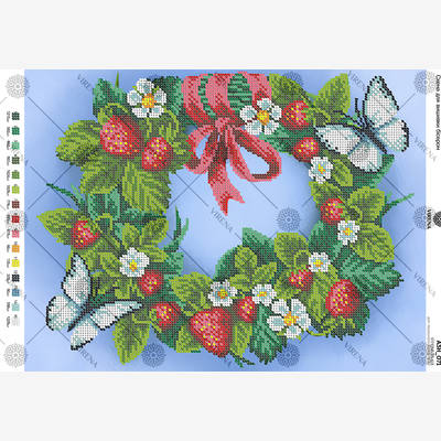 изображение: схема для вышивки бисером Венок изображение: схема для вышивки бисером Венок