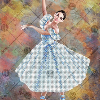 фото: схема для вышивки бисером Балерина