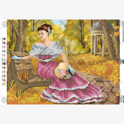 фото: схема для вышивки бисером Леди