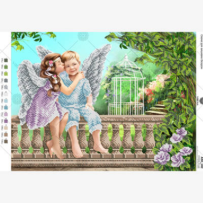 фото: схема для вышивки бисером Ангелы