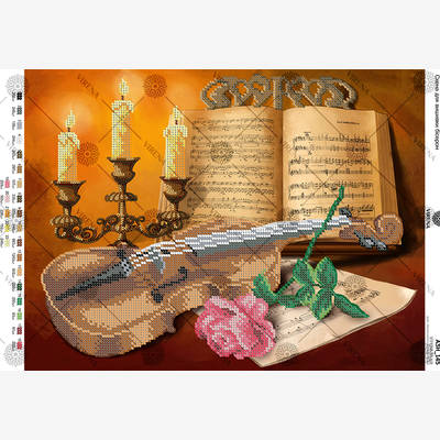 фото: схема для вышивки бисером Скрипка