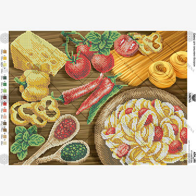 фото: схема для вышивки бисером Паста фото: схема для вышивки бисером Паста