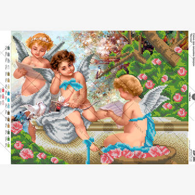 фото: схема для вышивки бисером Ангелочки фото: схема для вышивки бисером Ангелочки