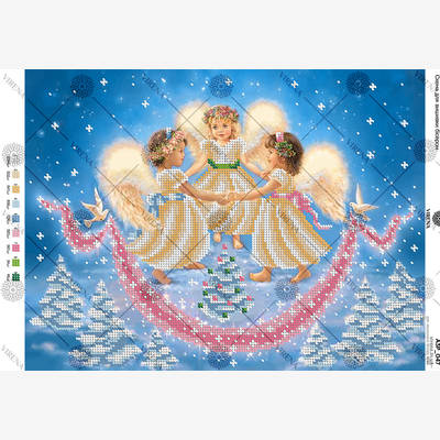 фото: схема для вышивки бисером Ангелочки