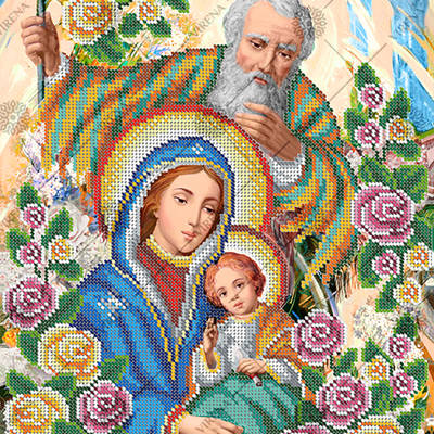 фото: схема для вышивки бисером по мотивам иконы А. Охапкина Святое Семейство фото: схема для вышивки бисером по мотивам иконы А. Охапкина Святое Семейство