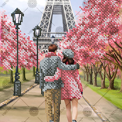 фото: картина, вышитая бисером, Париж фото: картина, вышитая бисером, Париж