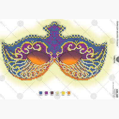 фото: схема для вышивки бисером Маска фото: схема для вышивки бисером Маска