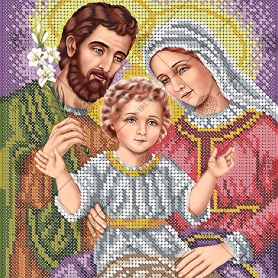 фото: схема для вышивки бисером Святое Семейство