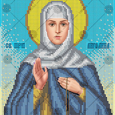 изображение: схема для вышивки бисером икона Св. Ангелина Сербская