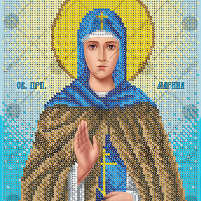 изображение: схема для вышивки бисером икона Св. Марина