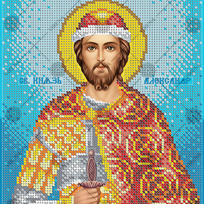 изображение: схема для вышивки бисером Св.Князь Александр