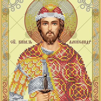 изображение: схема для вышивки бисером Св.Князь Александр