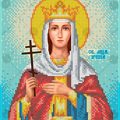 изображение: схема для вышивки бисером икона Св. Мч. Ирина