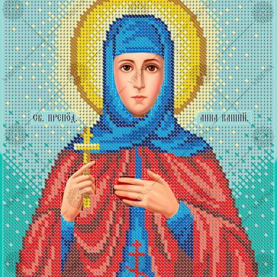 изображение: схема для вышивки бисером икона Св. Анна Кашинская
