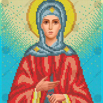 изображение: схема для вышивки бисером икона Св. Мелания Римская