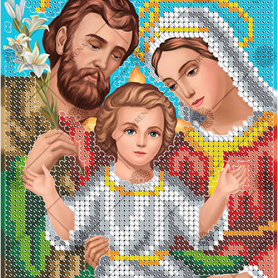изображение: икона для вышивки бисером Святое Семейство