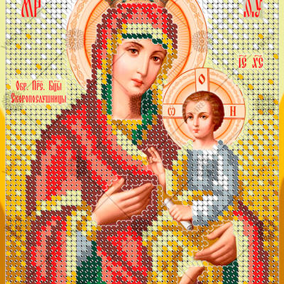 изображение: икона для вышивки бисером БМ Скоропослушница