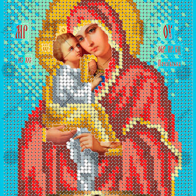 изображение: икона для вышивки бисером БМ Почаевская