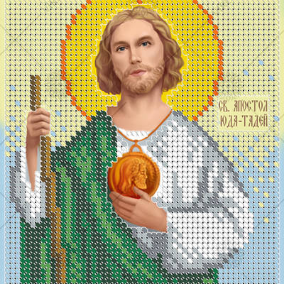 изображение: икона для вышивки бисером Святой Иуда Фаддей
