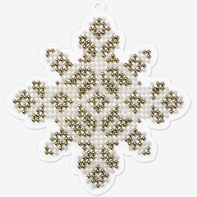 фото: ёлочное украшение, вышитое бисером на пластиковой канве фото: ёлочное украшение, вышитое бисером на пластиковой канве