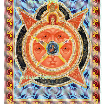 Схема для вышивки бисером икона Всевидящее Око Божье