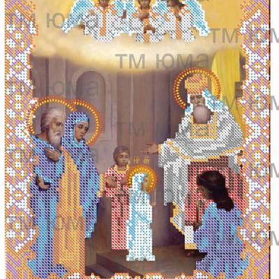 Схема для вышивки бисером Введение во храм Пресвятой Богородицы