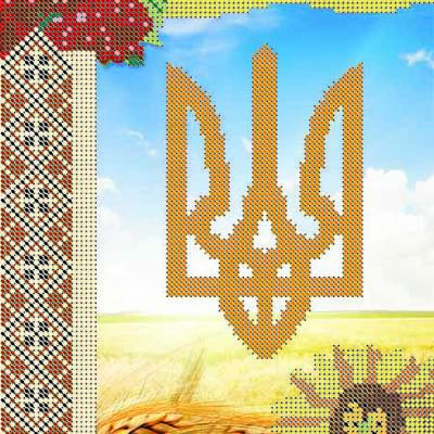 Схема для вышивки бисером Символика Украины