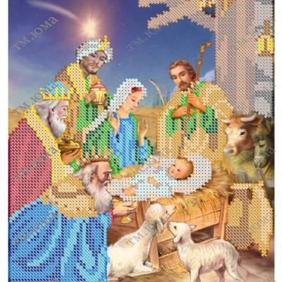 фото: картина для вышивки бисером Христос родился