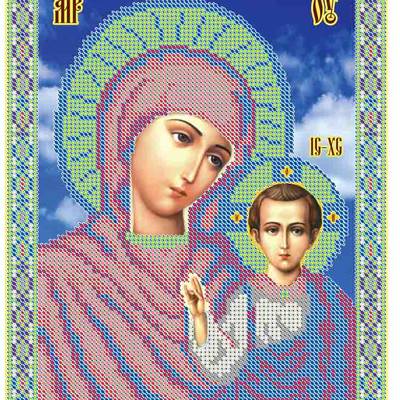 Схема для вышивки бисером Богородица Казанская