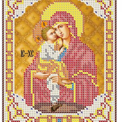Схема для вышивки бисером иконы Божией Матери Почаевская