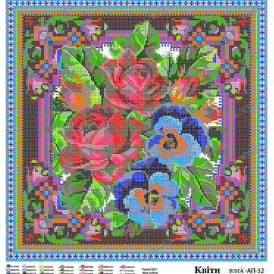 фото: картина для вышивки бисером Цветы