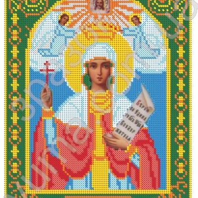 Схема для вышивки бисером иконы Св. Параскева Пятница