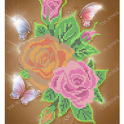 Схема для вышивки бисером Волшебные цветы