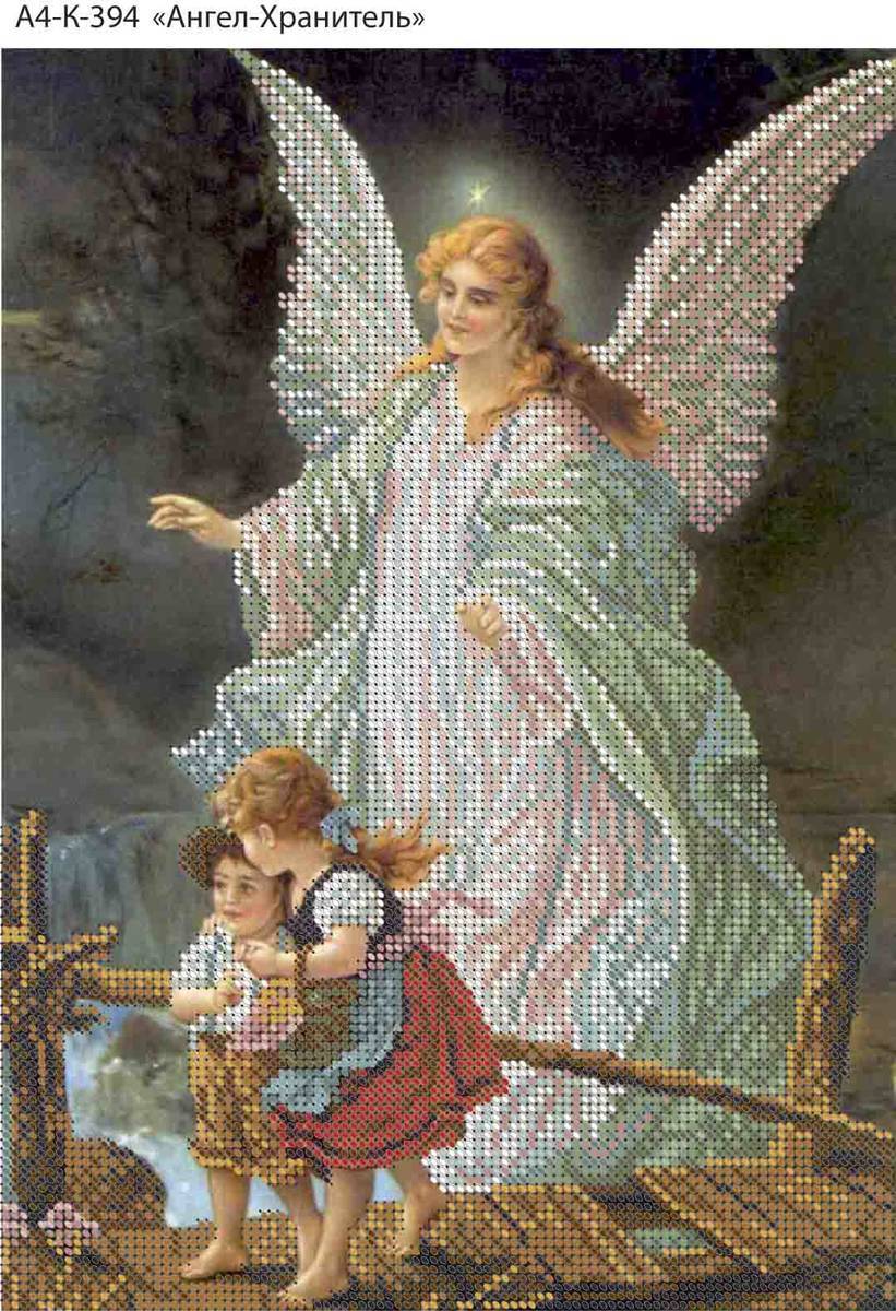 Схема вышивки «ангел с ребенком» (№484435)