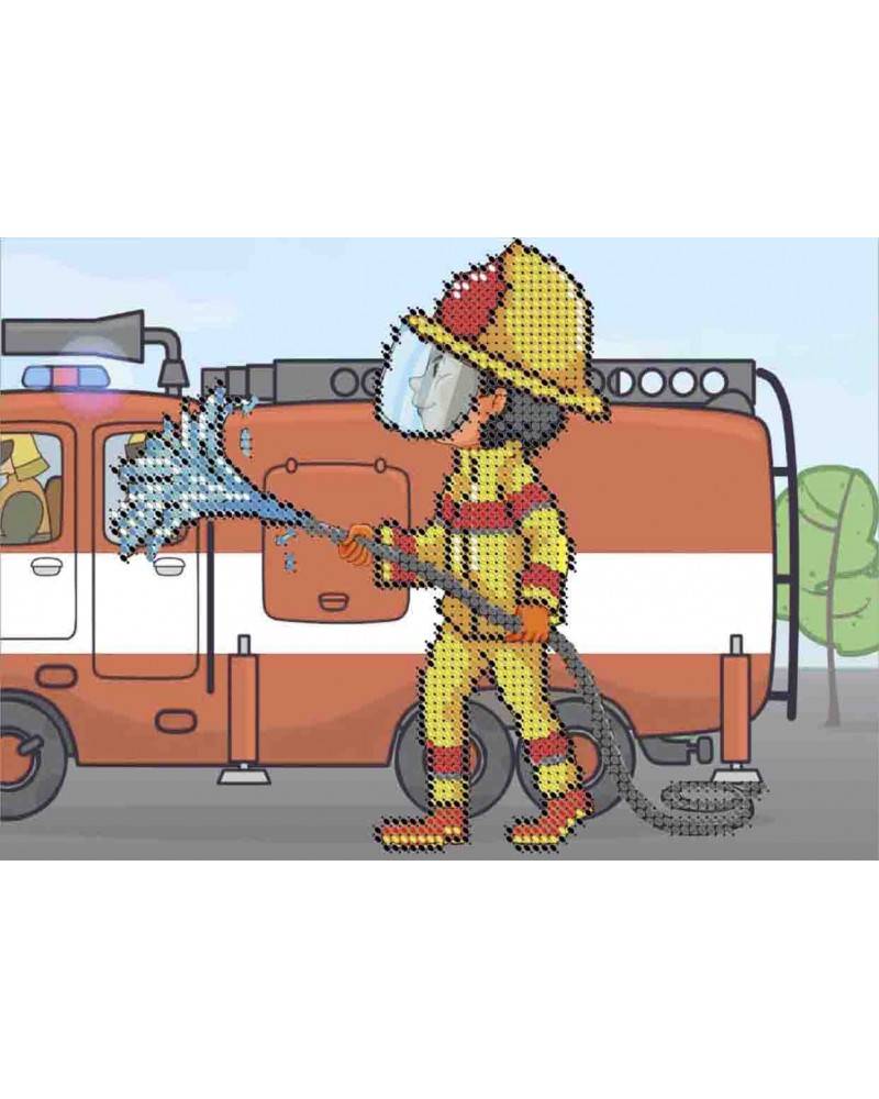 Вышивка пожарный
