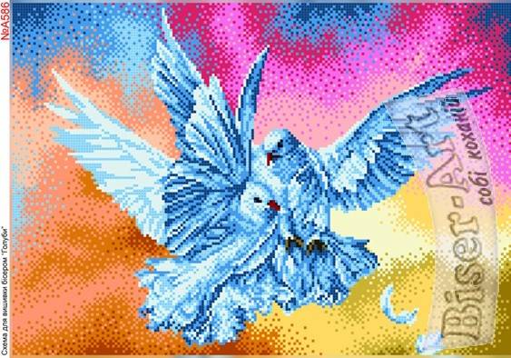 Влюблённые голуби Набор для вышивания подушки VERVACO PN-0143723