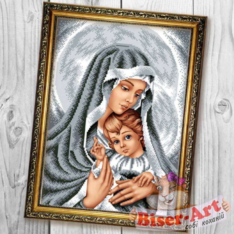 Мадонна с младенцем Схема для вышивания бисером Virena А6Р_067