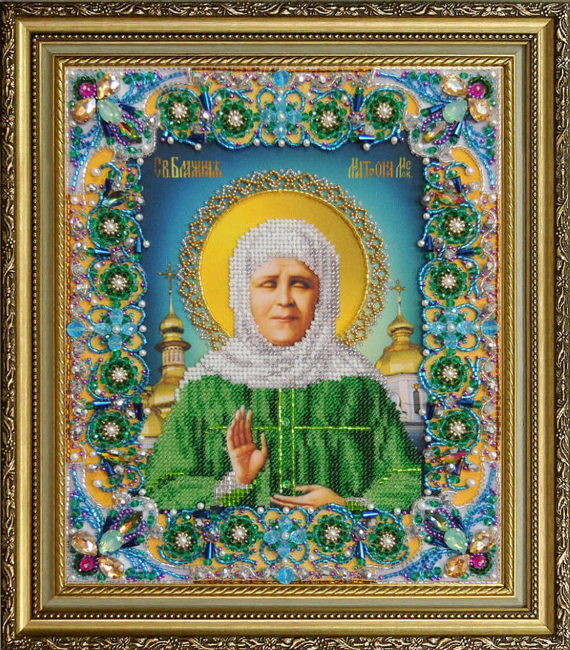 Описание: Набор для вышивки крестом Чарівна Мить М-144 Икона Святой Блаженной Матроны Московской
